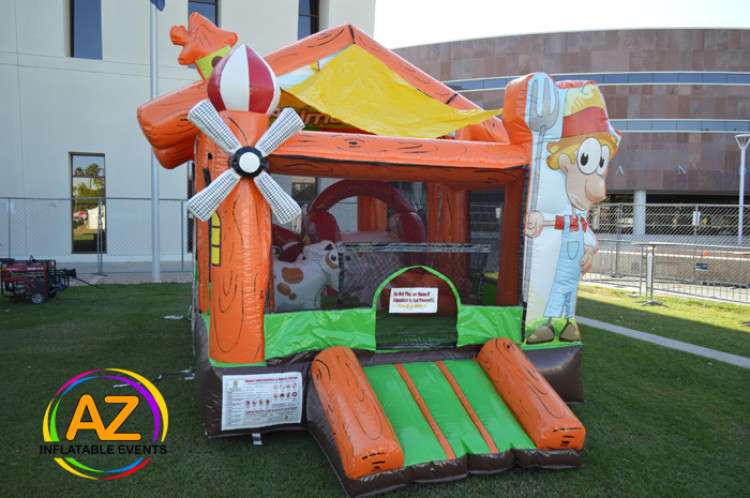 Animal Ranch Toddler Slide Bounce House Combo